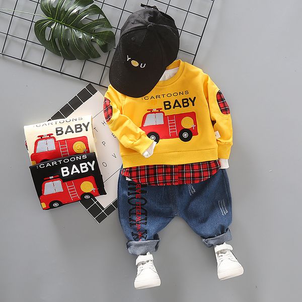 baby clothing set new casual cartoon long-sleeved suit for boy embroidery fire truck long-sleeved trousers two-piece suit, White
baby clothing set new casual cartoon long-sleeved suit for boy embroidery fire truck long-sleeved trousers two-piece suit, White