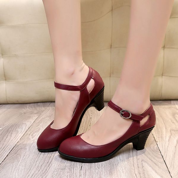 sagace shoes women ladies fashion solid round toe square heel buckle single shoes classics woman 2018dec10, Black
sagace shoes women ladies fashion solid round toe square heel buckle single shoes classics woman 2018dec10, Black