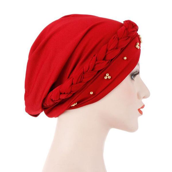 2020 new muslim hat elegant beads braid turban cap women elasticity cotton bandanas female headwear headscraf hair accessories sweet07
2020 new muslim hat elegant beads braid turban cap women elasticity cotton bandanas female headwear headscraf hair accessories sweet07