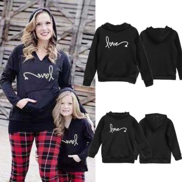 2018 autumn family matching women baby girl kid love print letter long sleeve hoodie sweatshirt casual clothes, Blue
2018 autumn family matching women baby girl kid love print letter long sleeve hoodie sweatshirt casual clothes, Blue
