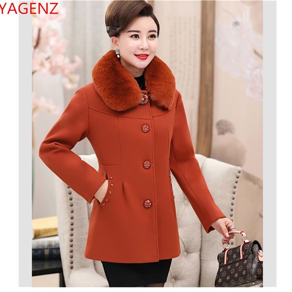 large size elegant women coats middle-aged clothing new warm winter coat ladies fur collar jacket slim woolen coat 5xl1895, Black
large size elegant women coats middle-aged clothing new warm winter coat ladies fur collar jacket slim woolen coat 5xl1895, Black