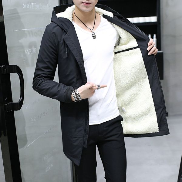 2019 winter jacket men hooded slim korean parka hombre long jacket coat cashmere mens windbreaker parkas cotton youth clothing y190923, Black;white
2019 winter jacket men hooded slim korean parka hombre long jacket coat cashmere mens windbreaker parkas cotton youth clothing y190923, Black;white