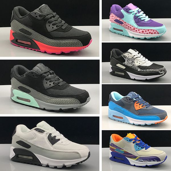 2018 kid air cushion 90 running shoes for men women sport shoes boys girls trainers sneakers children run 90 eur 28-35, Black
2018 kid air cushion 90 running shoes for men women sport shoes boys girls trainers sneakers children run 90 eur 28-35, Black