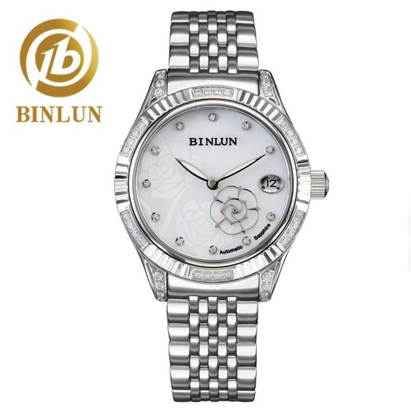 binlun luxury mens/women stainless steel business watch calendar mosaic diamond watches embroidered dial waterproofwrist watches, Slivery;brown
binlun luxury mens/women stainless steel business watch calendar mosaic diamond watches embroidered dial waterproofwrist watches, Slivery;brown