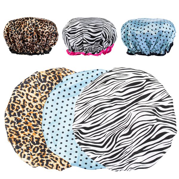 thick double layer leopard printing waterproof bath hat shower hair cover women supplies shower caps bathroom accessories
thick double layer leopard printing waterproof bath hat shower hair cover women supplies shower caps bathroom accessories