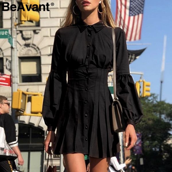 beavant ladies office women summer dress shirt long sleeve vintage pleated dress elegant a line button casual short black, Black;gray
beavant ladies office women summer dress shirt long sleeve vintage pleated dress elegant a line button casual short black, Black;gray