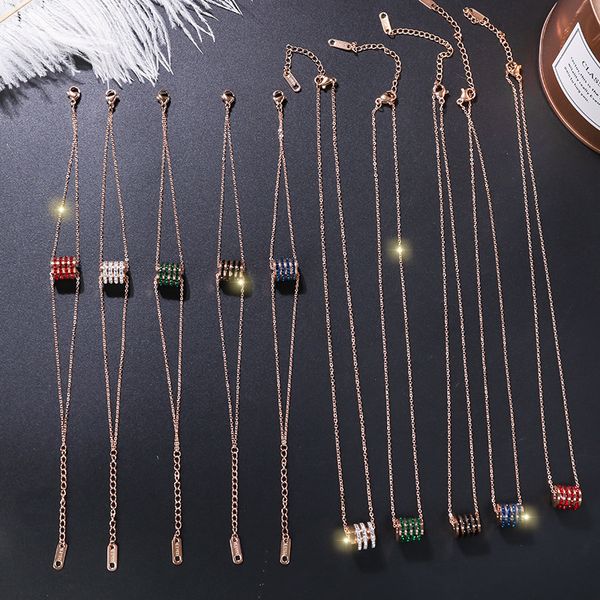 japan and south korea titanium steel necklace women's standard colorfast rose gold advanced short pendant clavicle chain, Black
japan and south korea titanium steel necklace women's standard colorfast rose gold advanced short pendant clavicle chain, Black