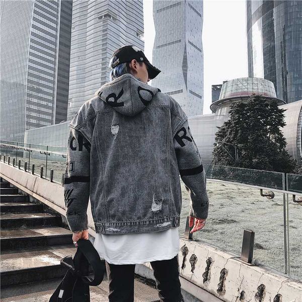 men's denim jacket stitching wool hat jacket m-2xl men's fashion sportswear jacket, hip hop street sa-8, Black;brown
men's denim jacket stitching wool hat jacket m-2xl men's fashion sportswear jacket, hip hop street sa-8, Black;brown