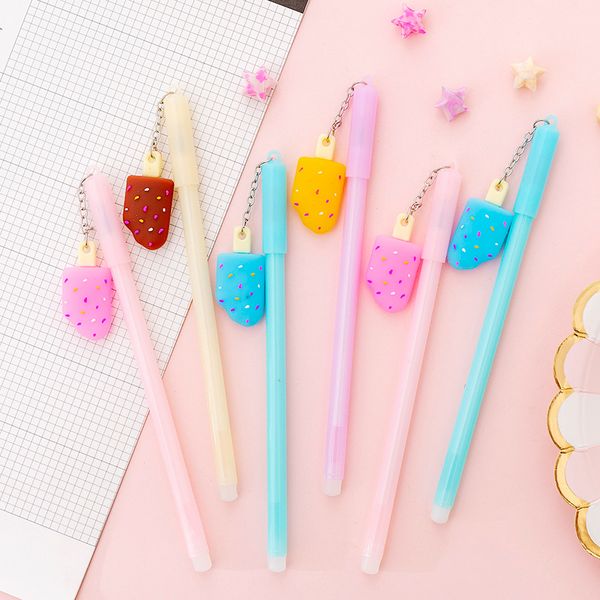 48 pcs/lot candy color ice cream pendant gel pens cute 0.38 mm black ink signature pen stationery gift school writing supplies
48 pcs/lot candy color ice cream pendant gel pens cute 0.38 mm black ink signature pen stationery gift school writing supplies