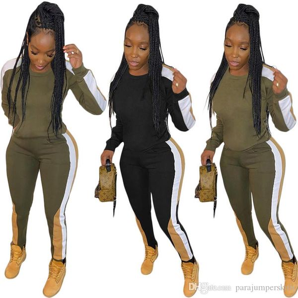casual women designer tracksuits fashion simple style panelled o neck two piece pants autumn womens tracksuits, Gray
casual women designer tracksuits fashion simple style panelled o neck two piece pants autumn womens tracksuits, Gray
