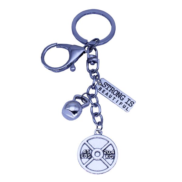 sports gymnastics accessories gifts kettlebell 45lbs strong is beautiful charms key ring fitness lover keychain, Silver
sports gymnastics accessories gifts kettlebell 45lbs strong is beautiful charms key ring fitness lover keychain, Silver
