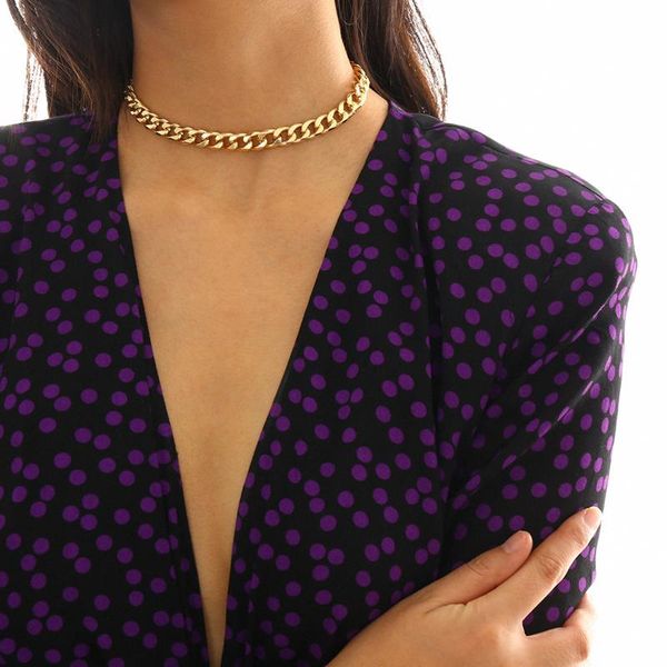 chokers women choker chains link female accessories solid statement necklace stainless-steel curb gold-color, Golden;silver
chokers women choker chains link female accessories solid statement necklace stainless-steel curb gold-color, Golden;silver