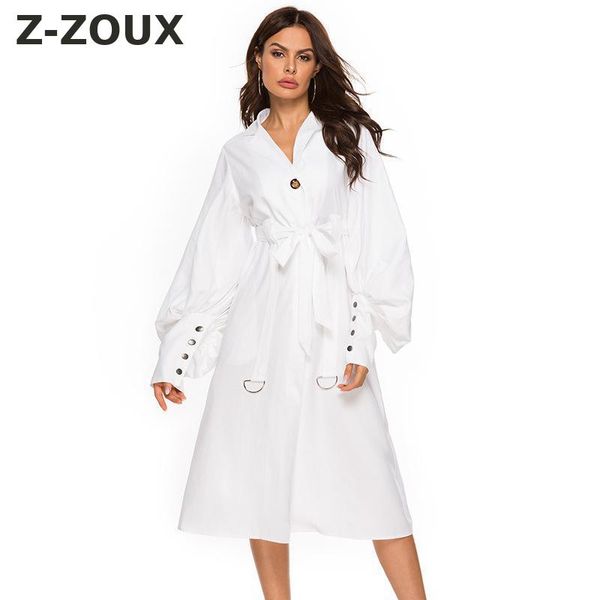 women's trench coats z-zoux women coat puff sleeve lace up white windbreaker all match loose long thin spring 2021, Tan;black
women's trench coats z-zoux women coat puff sleeve lace up white windbreaker all match loose long thin spring 2021, Tan;black