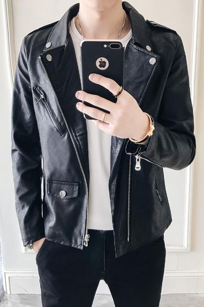 2020 new design motorcycle bomber leather jacket men autumn turn-down collar slim fit male leather jacket coats plus size m-5xl, Black
2020 new design motorcycle bomber leather jacket men autumn turn-down collar slim fit male leather jacket coats plus size m-5xl, Black