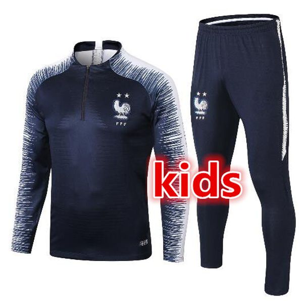 kids 2 star maillot de foot survetement home football tracksuit 2018 2019 fr mbappe pogba griezmann soccer jacket training suit, Black
kids 2 star maillot de foot survetement home football tracksuit 2018 2019 fr mbappe pogba griezmann soccer jacket training suit, Black