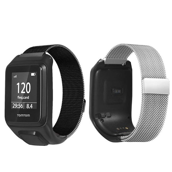 stainless steel magnetic milanese replacement wrist strap watchband for tomtom runner 3 2/golfer 2 smart watch accessories, Black;brown
stainless steel magnetic milanese replacement wrist strap watchband for tomtom runner 3 2/golfer 2 smart watch accessories, Black;brown