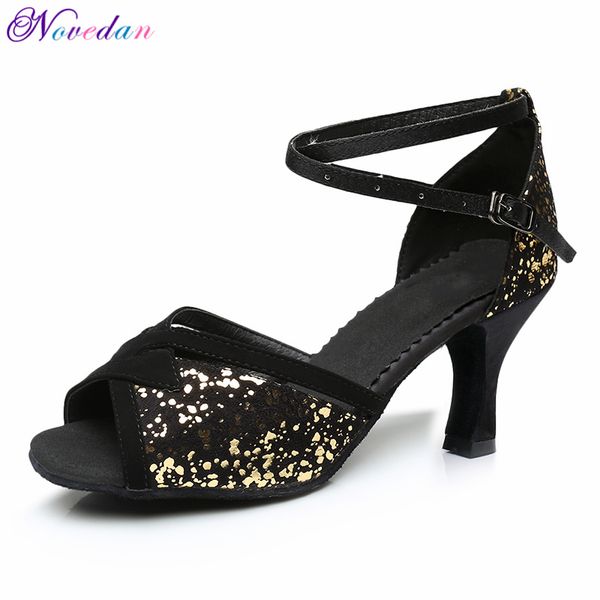 glitter salsa dance shoes latin woman tango shoes female ladies latin ballroom dancing black 5cm/7cm
glitter salsa dance shoes latin woman tango shoes female ladies latin ballroom dancing black 5cm/7cm