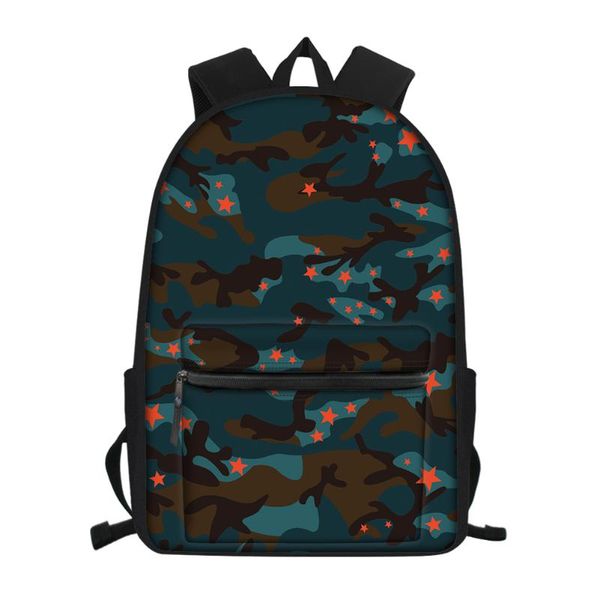 thikin red stars camouflage backpack for teenager causal women men travel bag children school book bags cool students back pack
thikin red stars camouflage backpack for teenager causal women men travel bag children school book bags cool students back pack
