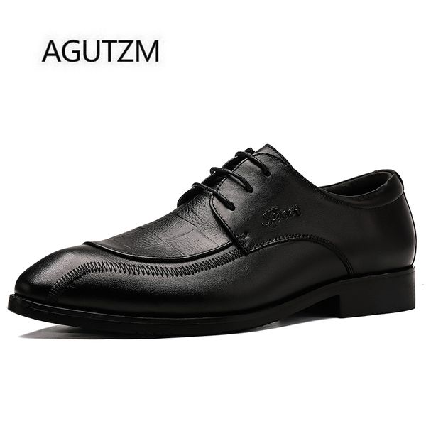 agutzm 1987 new fashion lace up 100% genuine lether men's dress shoes british pointed toe soft cow leather man wedding shoes, Black
agutzm 1987 new fashion lace up 100% genuine lether men's dress shoes british pointed toe soft cow leather man wedding shoes, Black