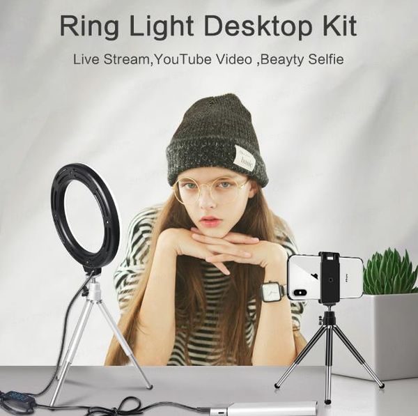 6inch/16cm stepless dimmable led makeup selfie ring light video light p studio live beauty light
6inch/16cm stepless dimmable led makeup selfie ring light video light p studio live beauty light
