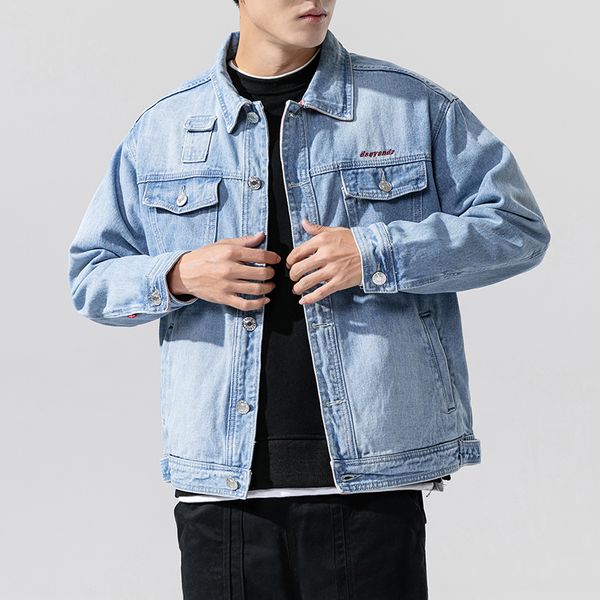 autumn spring 2020 plus size 5xl 4xl- denim jeans jacket men stand collar casual fashion clothes, Black;brown
autumn spring 2020 plus size 5xl 4xl- denim jeans jacket men stand collar casual fashion clothes, Black;brown