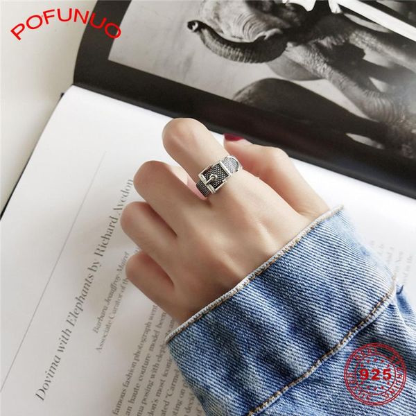 pofunuo women vintage style 925 sterling silver personalized do old luxury jewelry chic rings distressed belt design retro rings, Golden;silver
pofunuo women vintage style 925 sterling silver personalized do old luxury jewelry chic rings distressed belt design retro rings, Golden;silver