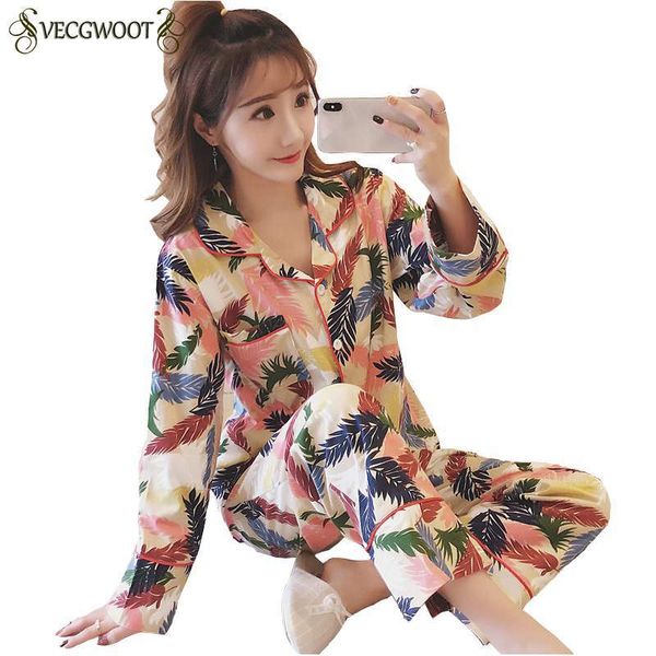 2018 fashion new spring and autumn pajamas women long sleeved print pajama sets korean loose females home service suits pr478, Blue;gray
2018 fashion new spring and autumn pajamas women long sleeved print pajama sets korean loose females home service suits pr478, Blue;gray