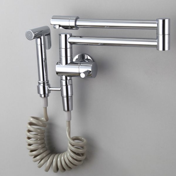 wall mounted brass single cold pot filler faucet with sprayer double joint spout chrome kitchen faucet home garden tap
wall mounted brass single cold pot filler faucet with sprayer double joint spout chrome kitchen faucet home garden tap