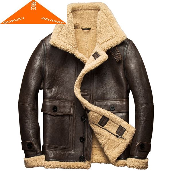 fur winter real men clothes 2020 100% genuine leather sheep shearling bomber jacket sheepskin coat hiver 8908, Black
fur winter real men clothes 2020 100% genuine leather sheep shearling bomber jacket sheepskin coat hiver 8908, Black
