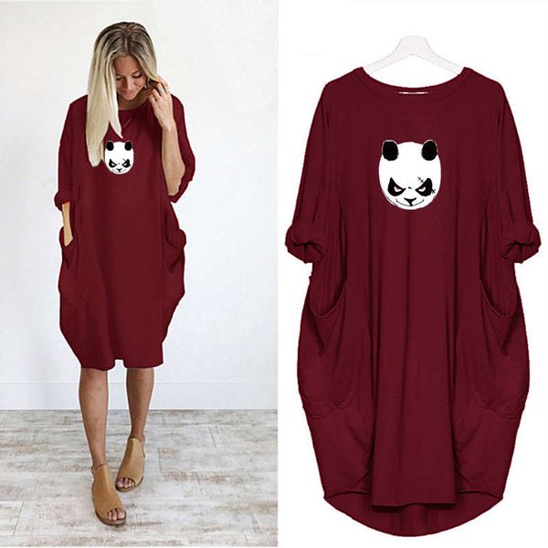 2020 fashion women designer t shirts dreeses with pockets women printed dresses dress with six colors s/s clothing s-5xl, Black;gray
2020 fashion women designer t shirts dreeses with pockets women printed dresses dress with six colors s/s clothing s-5xl, Black;gray