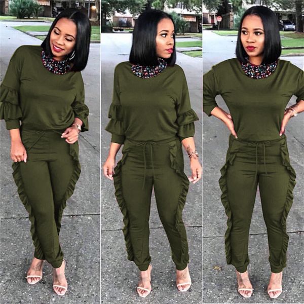 womens 2 piece outfits spring autumn womens two piece pants solid color ladies crew neck pencil pants, White
womens 2 piece outfits spring autumn womens two piece pants solid color ladies crew neck pencil pants, White