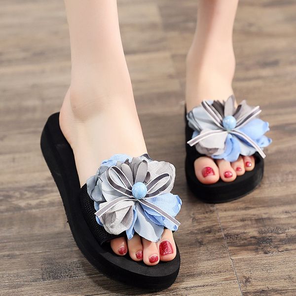 muqgew fashion women slippers 2019 female slip-on open toe wedges heels pure color high heels flower slipper shoes footwear lady, Black
muqgew fashion women slippers 2019 female slip-on open toe wedges heels pure color high heels flower slipper shoes footwear lady, Black