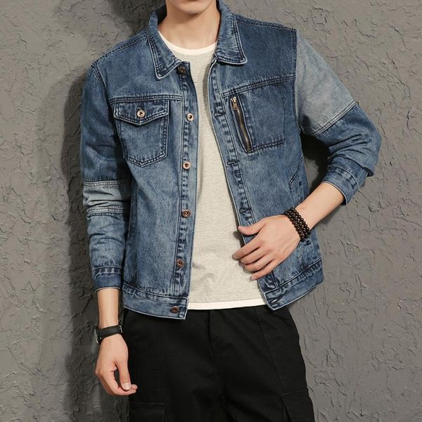 men retro fashion washed denim jacket hip hop9898lice design male casual jean coat outerwear plus size m-5xl, Black;brown
men retro fashion washed denim jacket hip hop9898lice design male casual jean coat outerwear plus size m-5xl, Black;brown