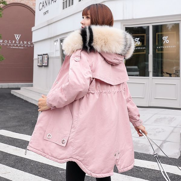 wholesale winter women's long section large fur collar loose new down jacket coat size s-xxl, Black
wholesale winter women's long section large fur collar loose new down jacket coat size s-xxl, Black