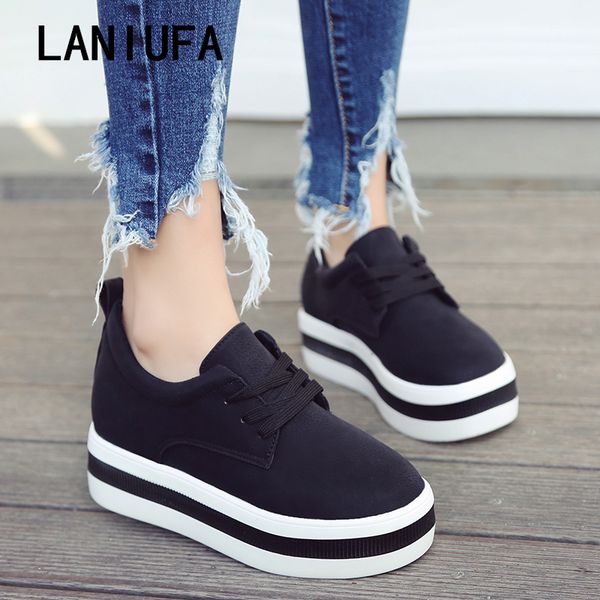 2019 plus size 35-40 women shoes classic spring fashion women shoes lace up flat walking platform zapatos mujer #487, Black
2019 plus size 35-40 women shoes classic spring fashion women shoes lace up flat walking platform zapatos mujer #487, Black