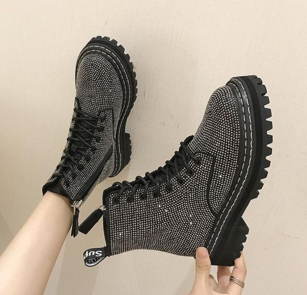 winter women pumps dress boots platform fashion rhinestone lace up round toe mid heels snow botas women shoes mujer x963, Black
winter women pumps dress boots platform fashion rhinestone lace up round toe mid heels snow botas women shoes mujer x963, Black