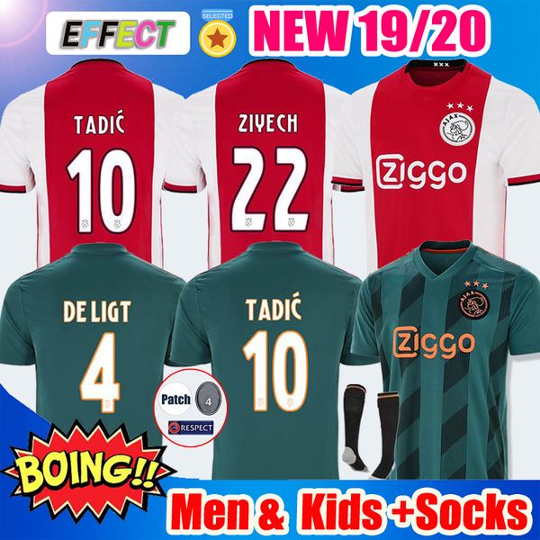 2019 2020 AJAX Футбол Джерси # 7 NERES DE JONG Home Away ajax 19 20 # 10 TADIC # 4 DE LIGT # 22 ZIYECH Мужская детская футбольная форма с носками
2019 2020 AJAX Футбол Джерси # 7 NERES DE JONG Home Away ajax 19 20 # 10 TADIC # 4 DE LIGT # 22 ZIYECH Мужская детская футбольная форма с носками