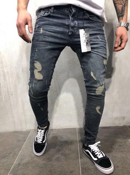 2019 designer mens jeans high street hip hop distrressed pants slim feet zipper jeans color blue plus size 28-40 wholesale
2019 designer mens jeans high street hip hop distrressed pants slim feet zipper jeans color blue plus size 28-40 wholesale