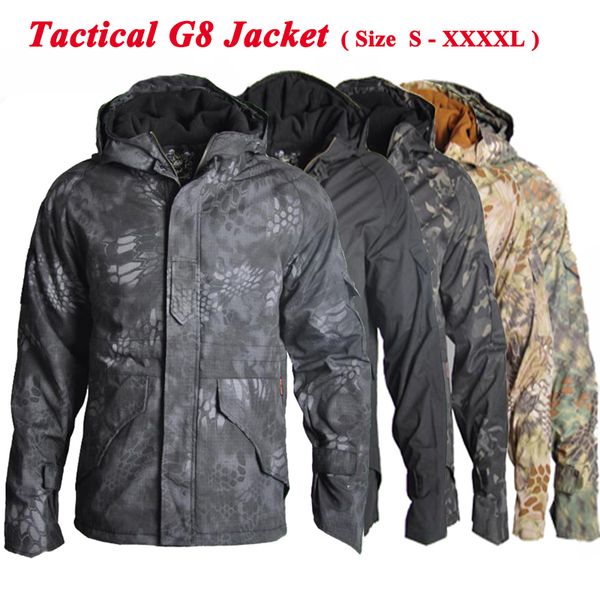 tactical g8 winter men thermal thick jacket waterproof hunting jacket camouflage windbreaker s-xxxxl, Blue;black
tactical g8 winter men thermal thick jacket waterproof hunting jacket camouflage windbreaker s-xxxxl, Blue;black