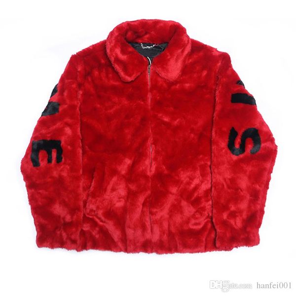 17ss box logo faux fur bomber jacket fur letter coats couple fashion black red artificial fur warm outerwear hfjk008
17ss box logo faux fur bomber jacket fur letter coats couple fashion black red artificial fur warm outerwear hfjk008