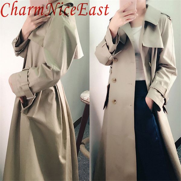 fashion khaki trench 2018 spring autumn women simple classic trench coat with belt female windbreaker manteau femme, Tan;black
fashion khaki trench 2018 spring autumn women simple classic trench coat with belt female windbreaker manteau femme, Tan;black