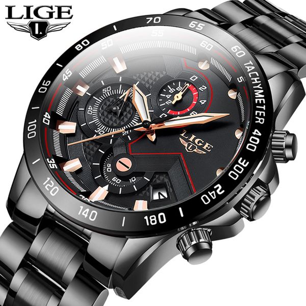 lige 2020 new arrival men watch sport watches mens chronograph quartz wristwatch date male relogio masculino, Slivery;brown
lige 2020 new arrival men watch sport watches mens chronograph quartz wristwatch date male relogio masculino, Slivery;brown