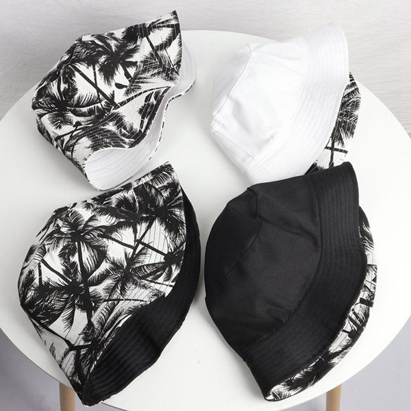 new fashion summer reversible black white coconut tree printed fisherman caps bucket hats gorro pescador men women
new fashion summer reversible black white coconut tree printed fisherman caps bucket hats gorro pescador men women
