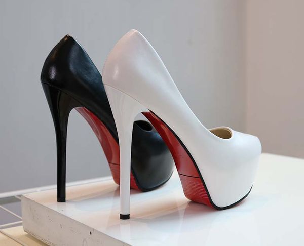 womens high heels night club dress shoes water proof boots red bottom contrast color black white pu leather
womens high heels night club dress shoes water proof boots red bottom contrast color black white pu leather