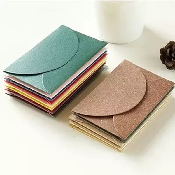 10pcs/lot 9*6cm korean stationery creative retro color thick pearlescent paper color paper mini membership card small envelope
10pcs/lot 9*6cm korean stationery creative retro color thick pearlescent paper color paper mini membership card small envelope