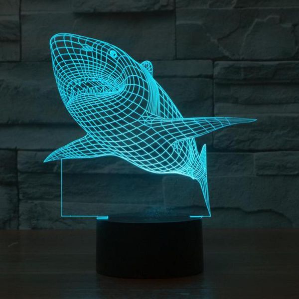 shark 3d light led colorful table led night light bedside decorative lovely 7 color change 3d lamp for children's bedroom
shark 3d light led colorful table led night light bedside decorative lovely 7 color change 3d lamp for children's bedroom