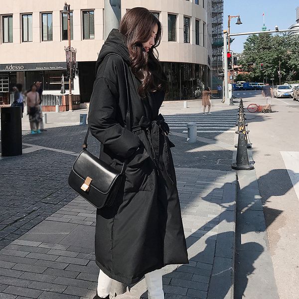 2019 winter long down coats women warm 90% white duck down parka coat female hooded thick jackets ladies belt slim overcoat, Black
2019 winter long down coats women warm 90% white duck down parka coat female hooded thick jackets ladies belt slim overcoat, Black
