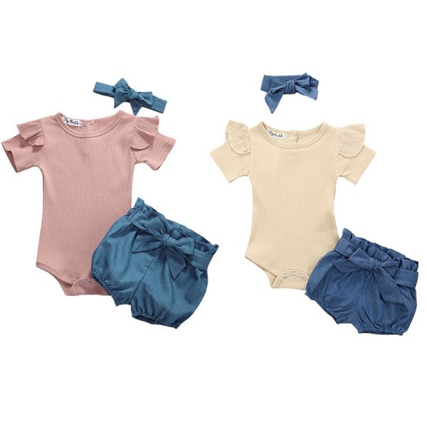 0-24m summer toddler baby girl sunsuit clothes romper bodysuit + pants + headband set, White
0-24m summer toddler baby girl sunsuit clothes romper bodysuit + pants + headband set, White
