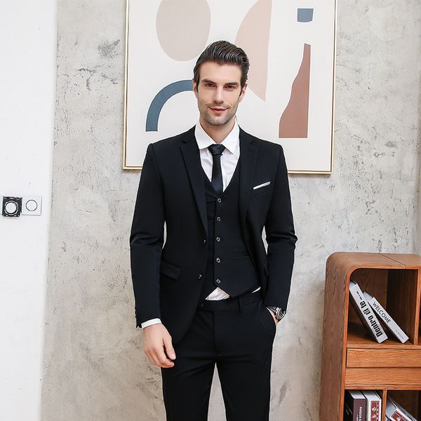 suit men's suit youth business leisure bridegroom wedding dress men's slim banking professional formal, White;black
suit men's suit youth business leisure bridegroom wedding dress men's slim banking professional formal, White;black