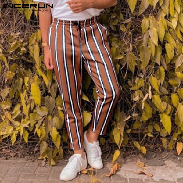 fashion men striped pants joggers hip-hop 2019 streetwear casual chic straight trousers men fitness elastic waist pants incerun, Black
fashion men striped pants joggers hip-hop 2019 streetwear casual chic straight trousers men fitness elastic waist pants incerun, Black